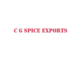C G Spice Exports Kandy Sri Lanka